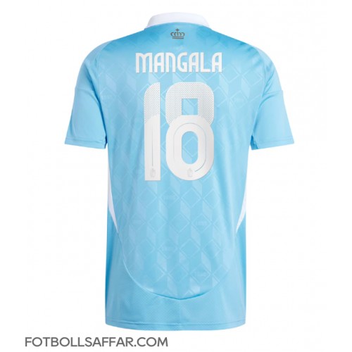 Belgien Orel Mangala #18 Bortatröja EM 2024 Kortärmad